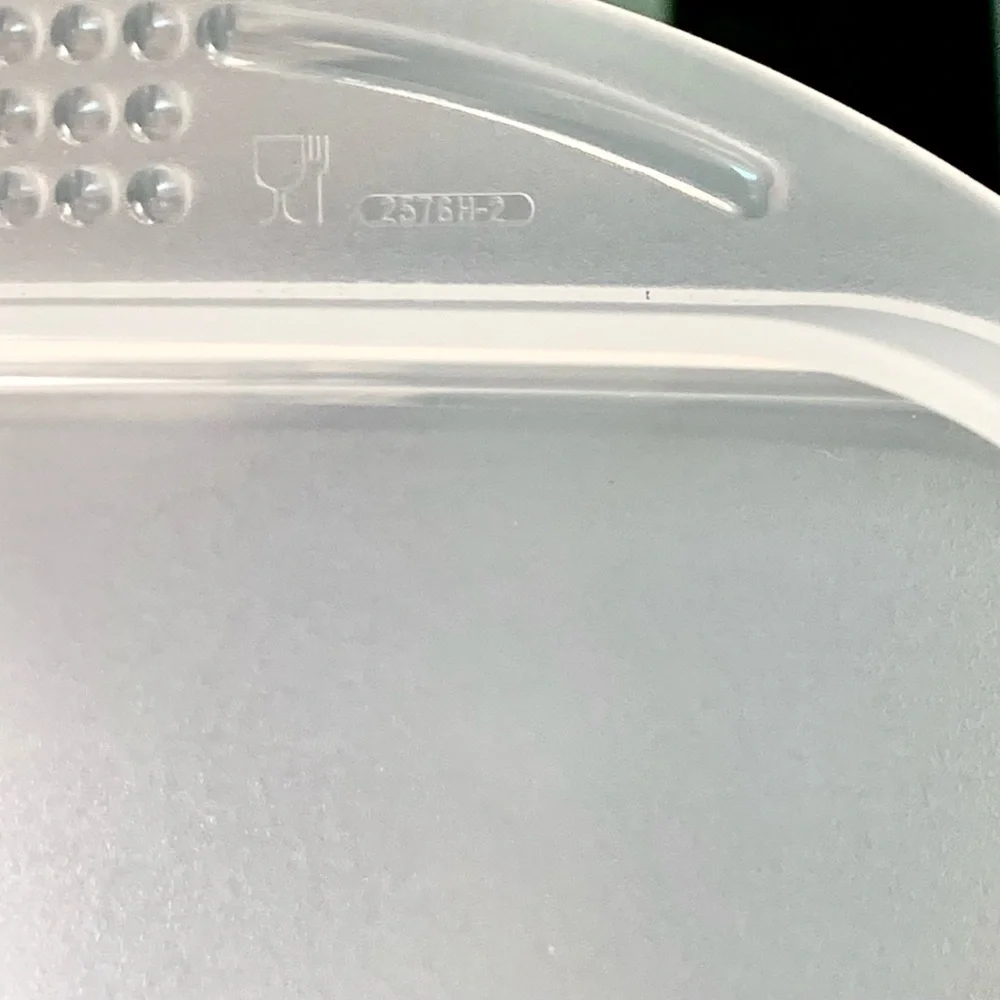 Tupperware Fridge Stackables Deli Meat Keeper Stacking Trays with Blue Lid
